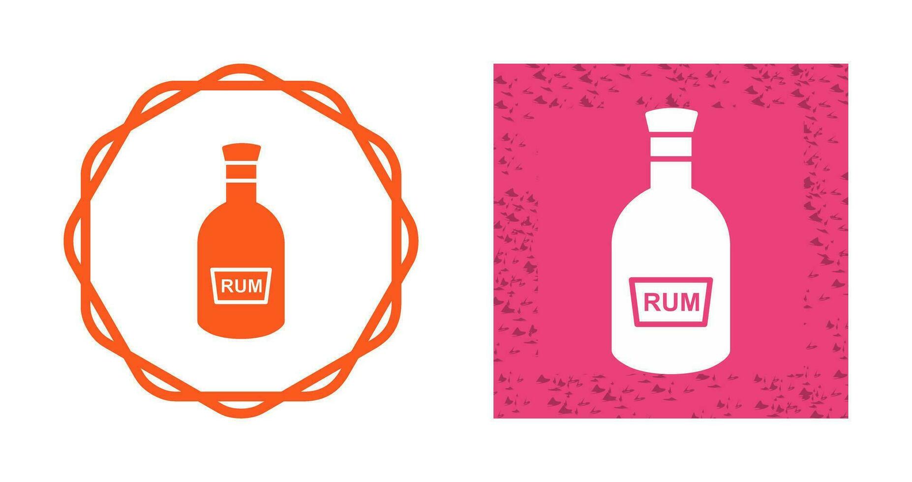 Bottle of Rum Vector Icon