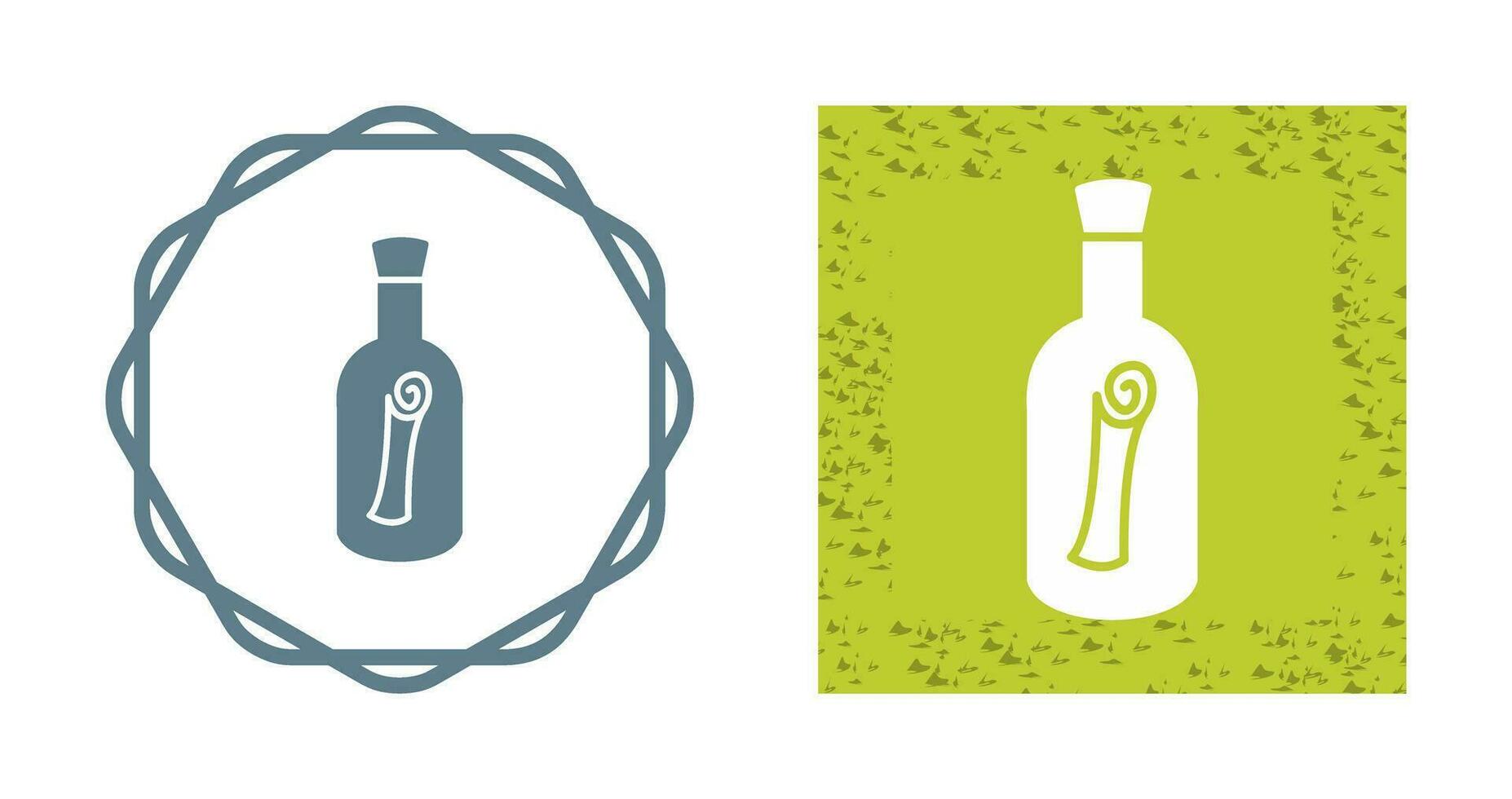 Scroll in Bottle Vector Icon