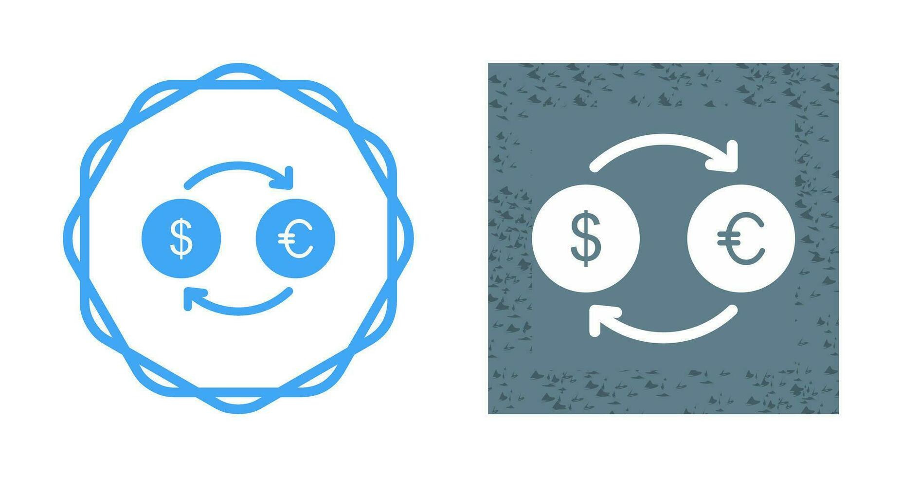 Dollar to Euro Vector Icon