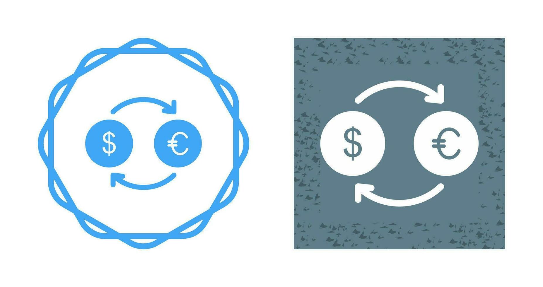 Dollar to Euro Vector Icon