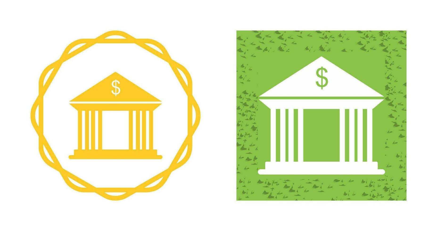 Bank Building Vector Icon