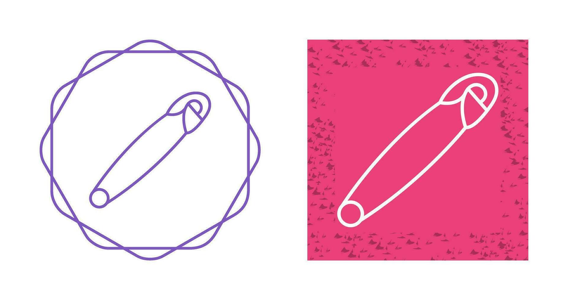 Safety Pin Vector Icon