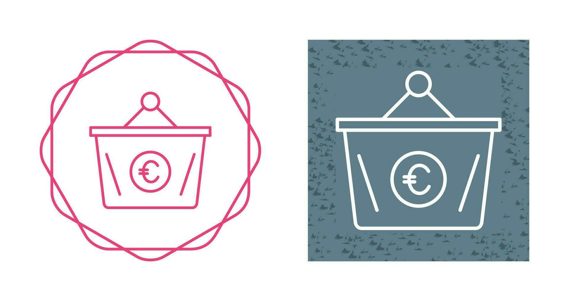 Euro Basket Vector Icon