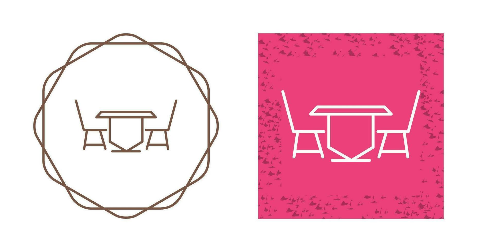 Lunch Table Vector Icon