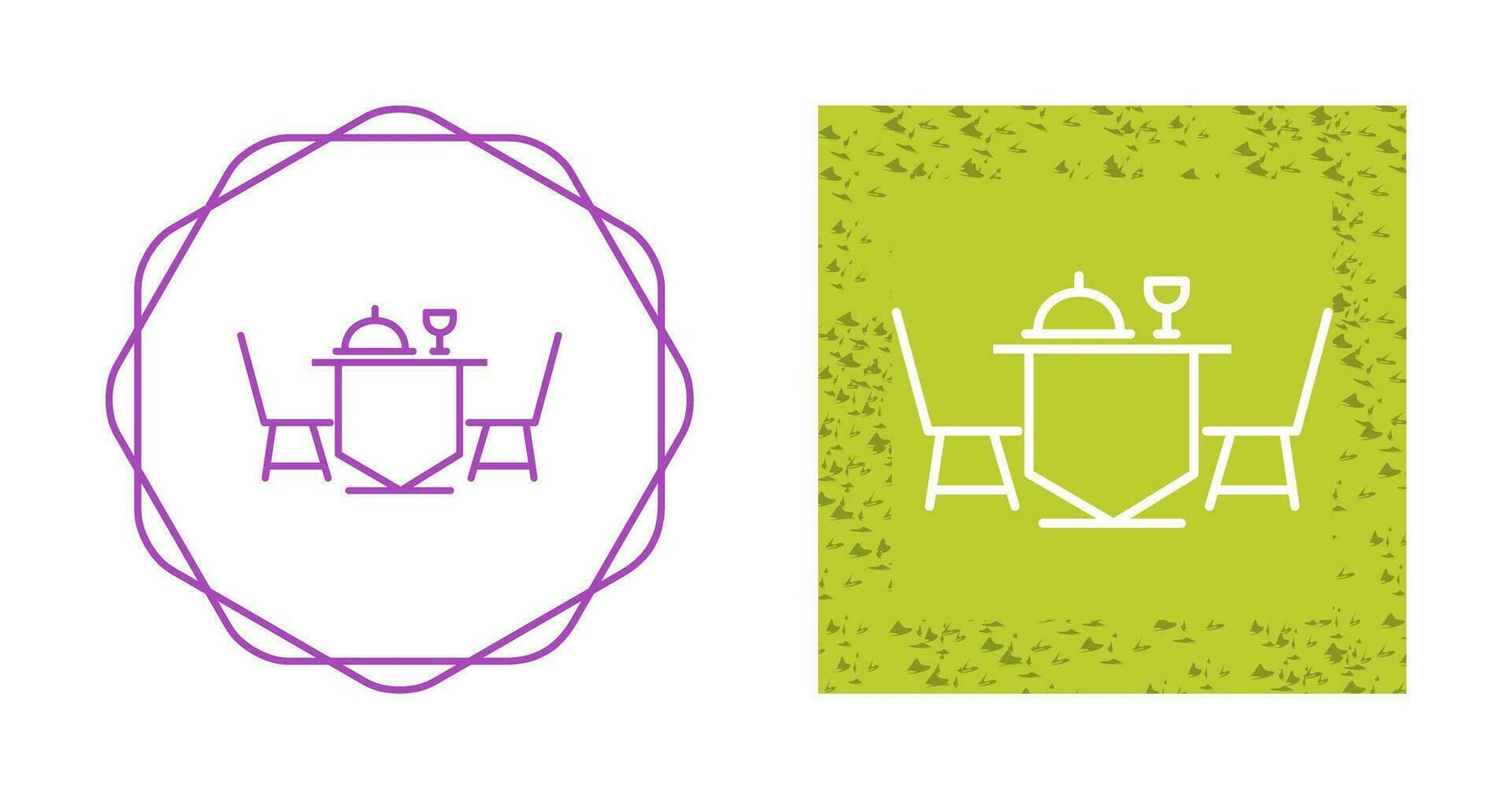 Dinner Table Vector Icon