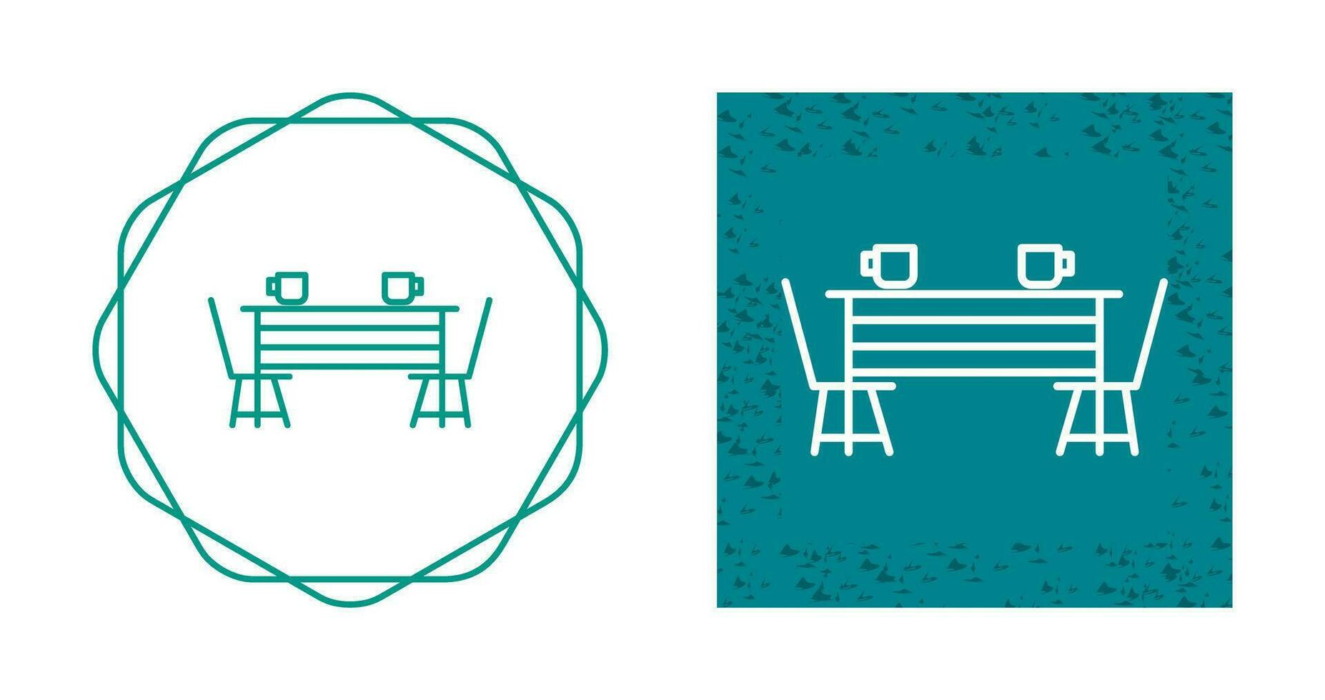 Dining Table Vector Icon