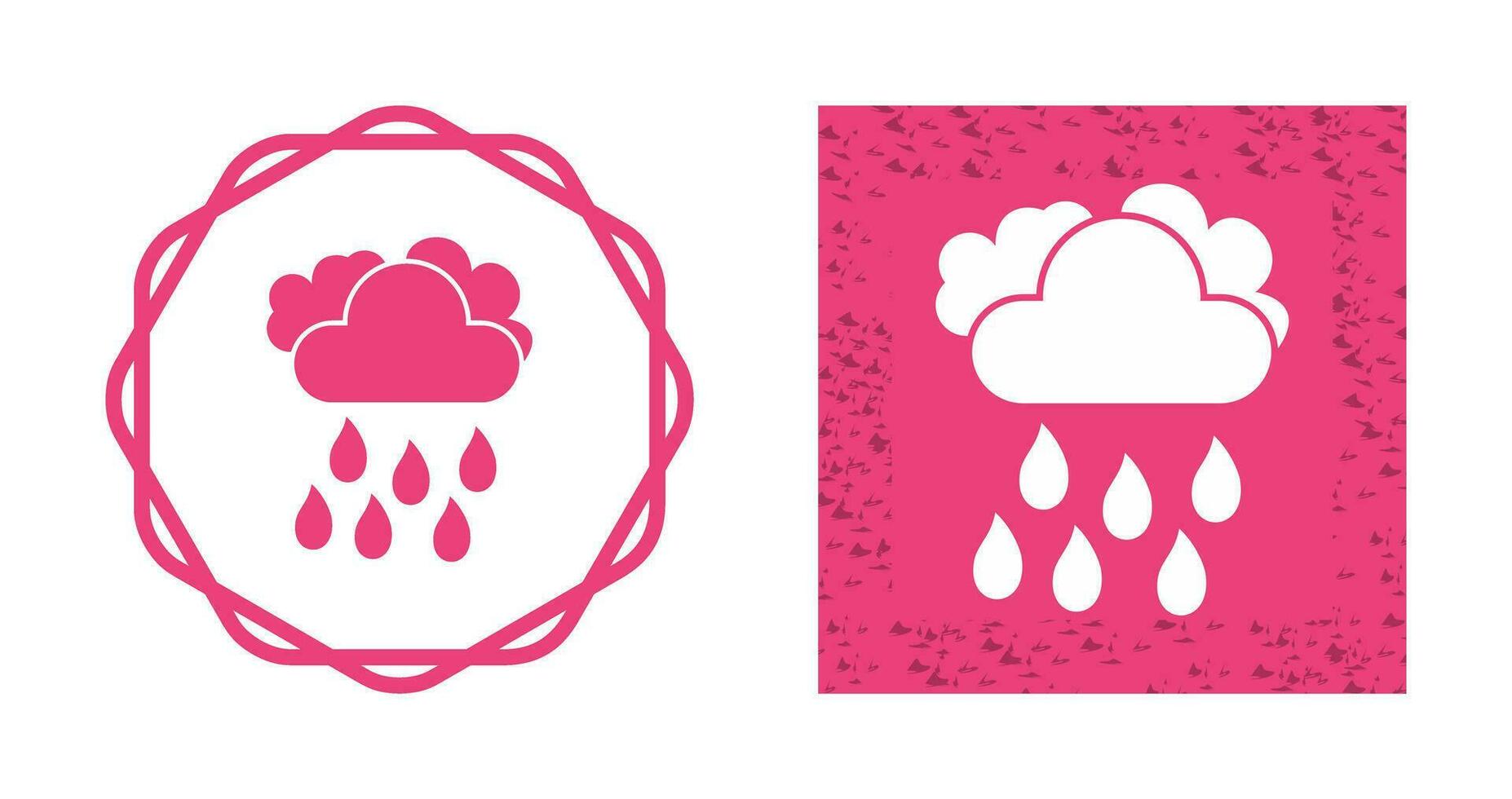 icono de vector de lluvia ligera