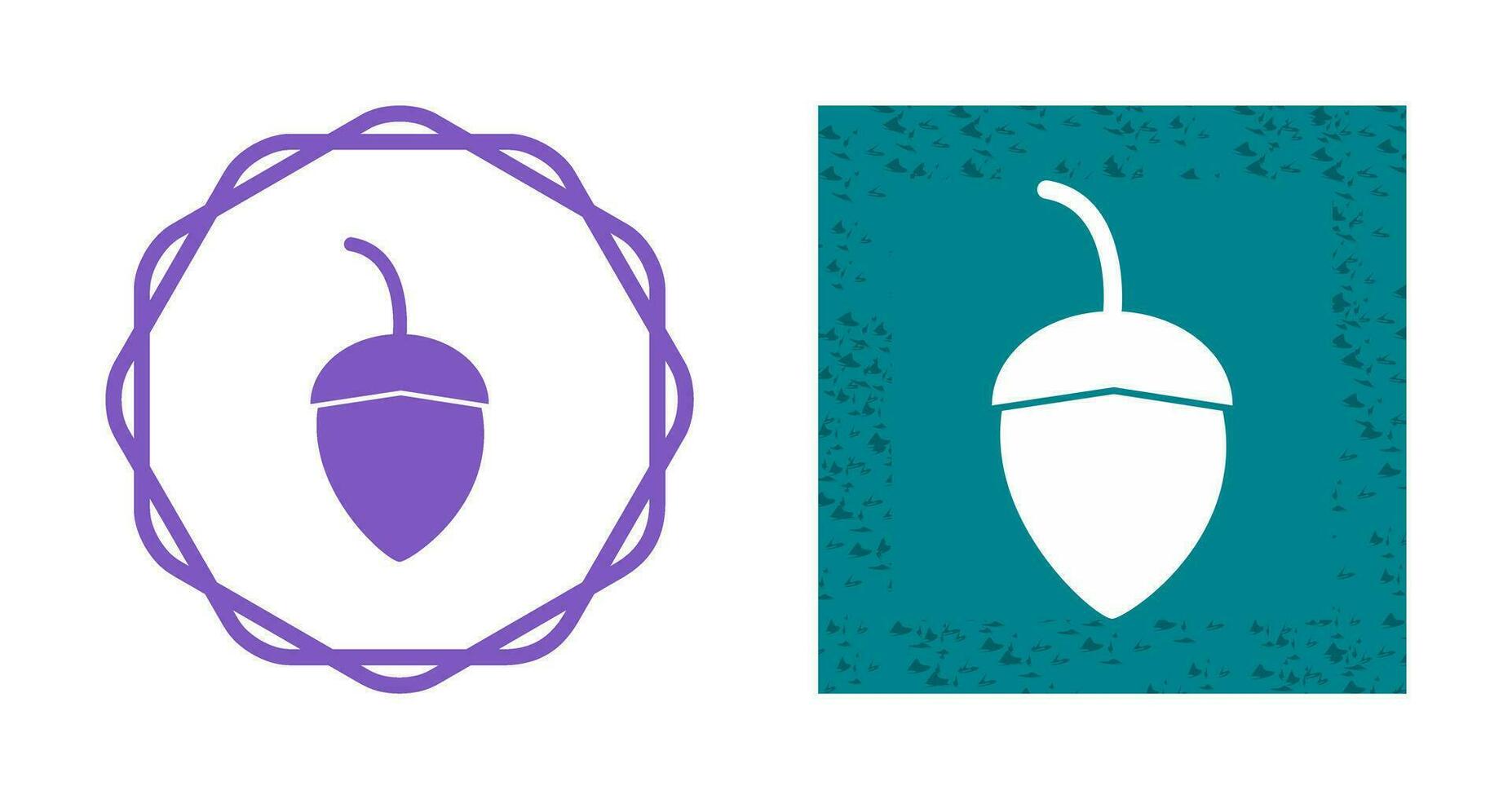 Single Acorn Vector Icon