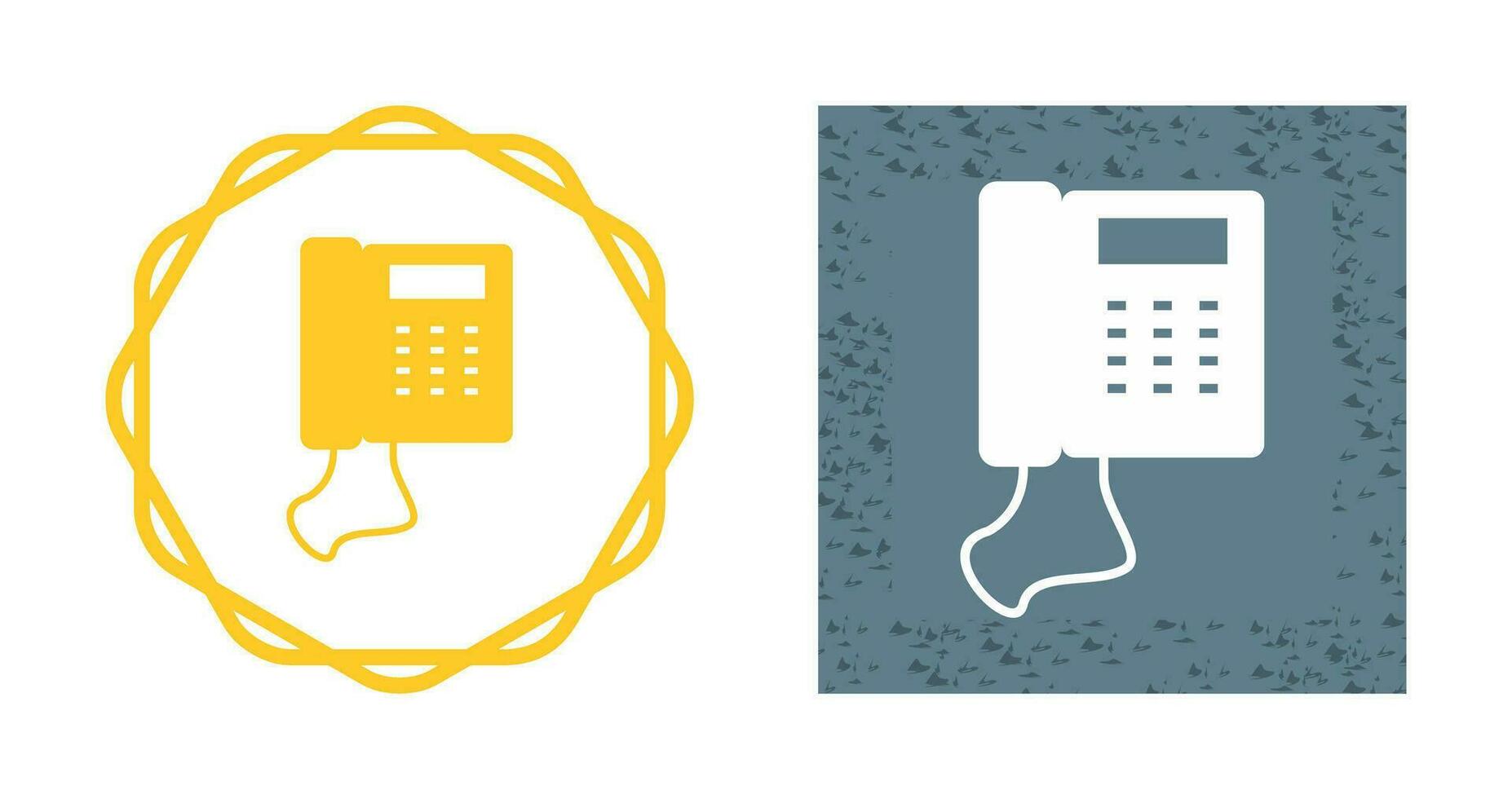 Telephone Set Vector Icon