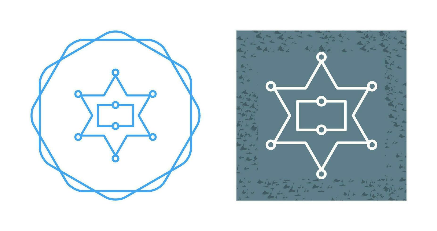 Sherrif Badge Vector Icon