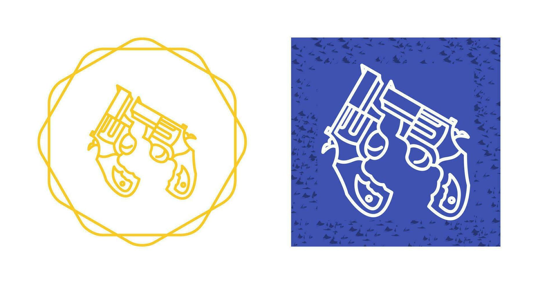 Two Guns Vector Icon