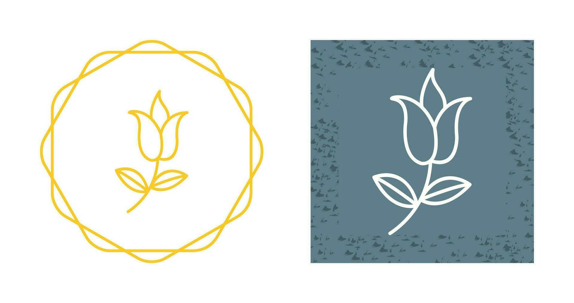 Flower with leaves Vector Icon