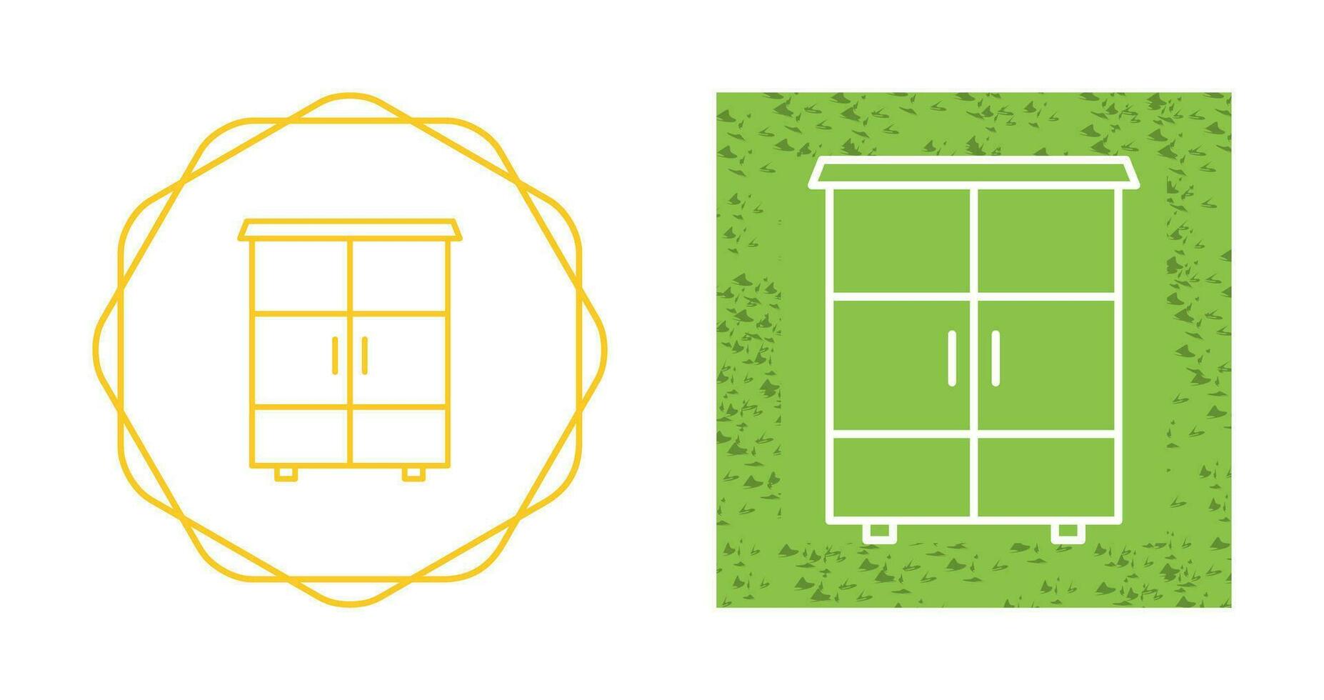 Shelves Cabinet Vector Icon