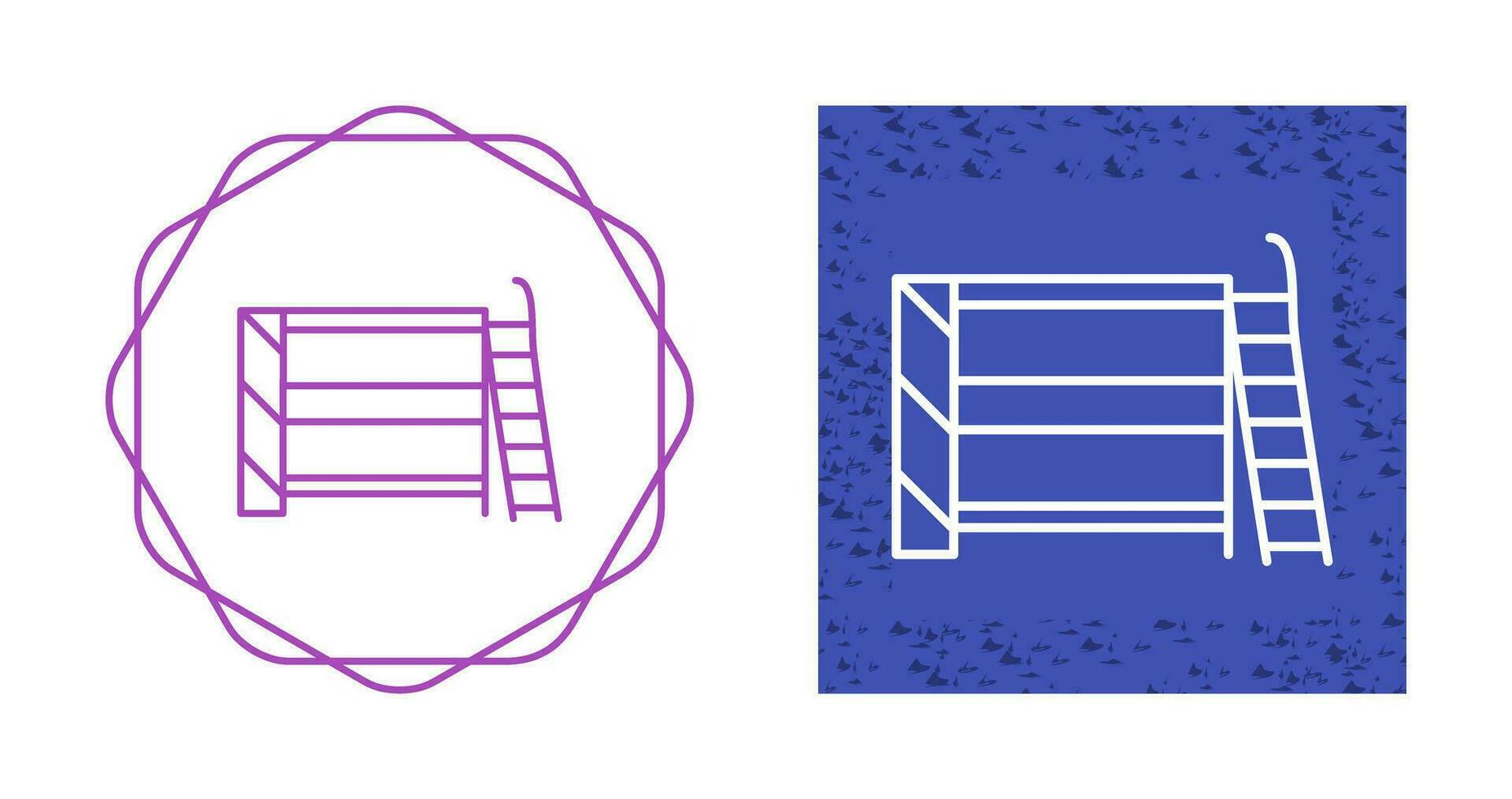 Bunk bed Vector Icon