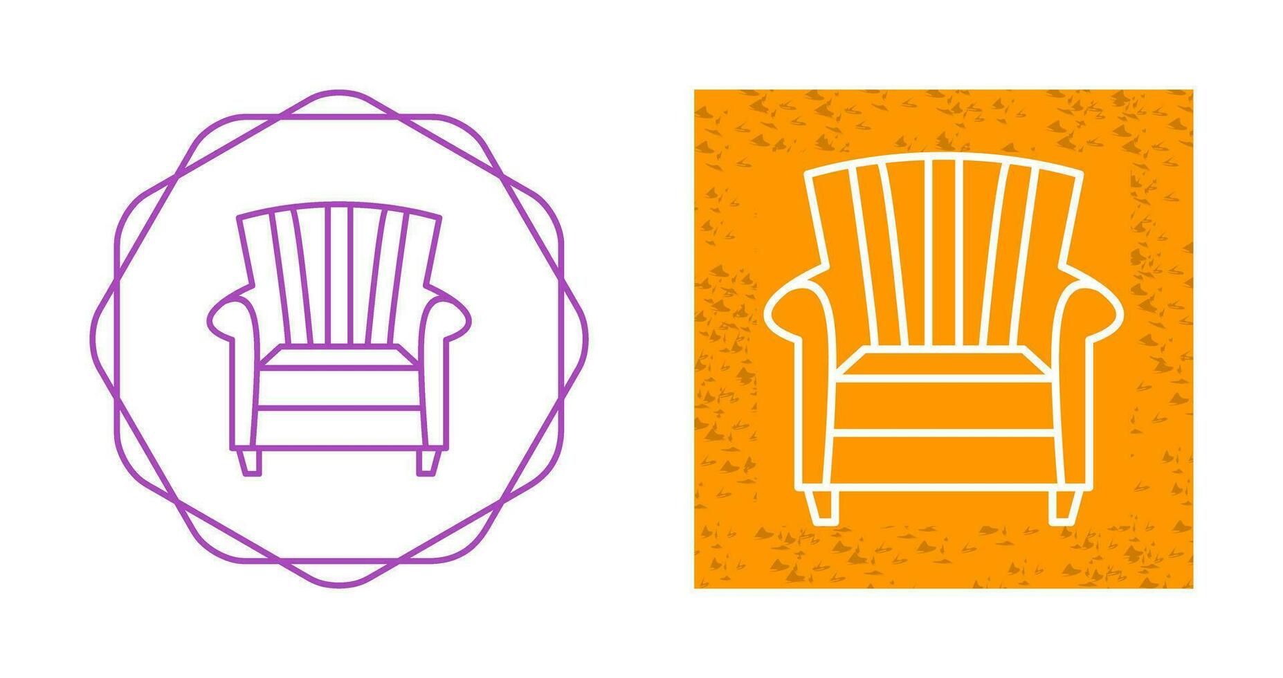 Single Sofa Vector Icon