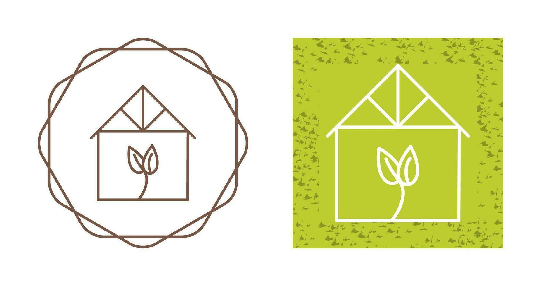 Green House Vector Icon