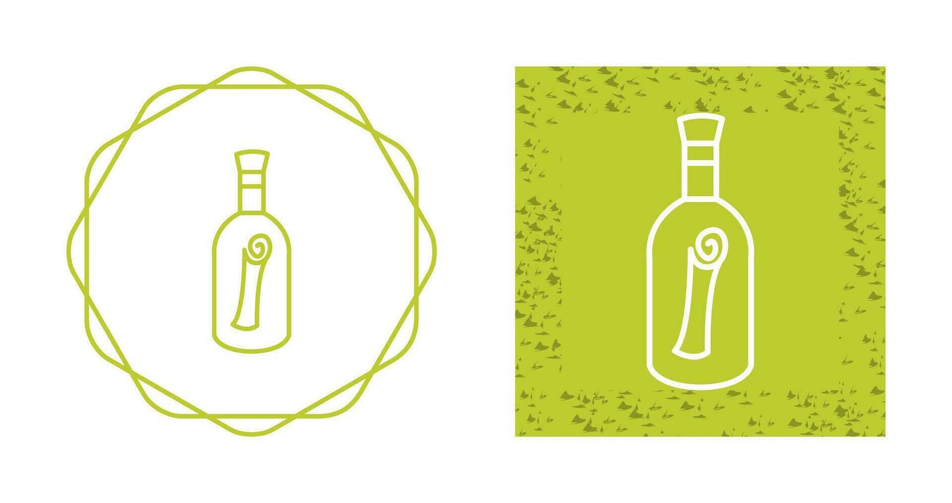 Scroll in Bottle Vector Icon