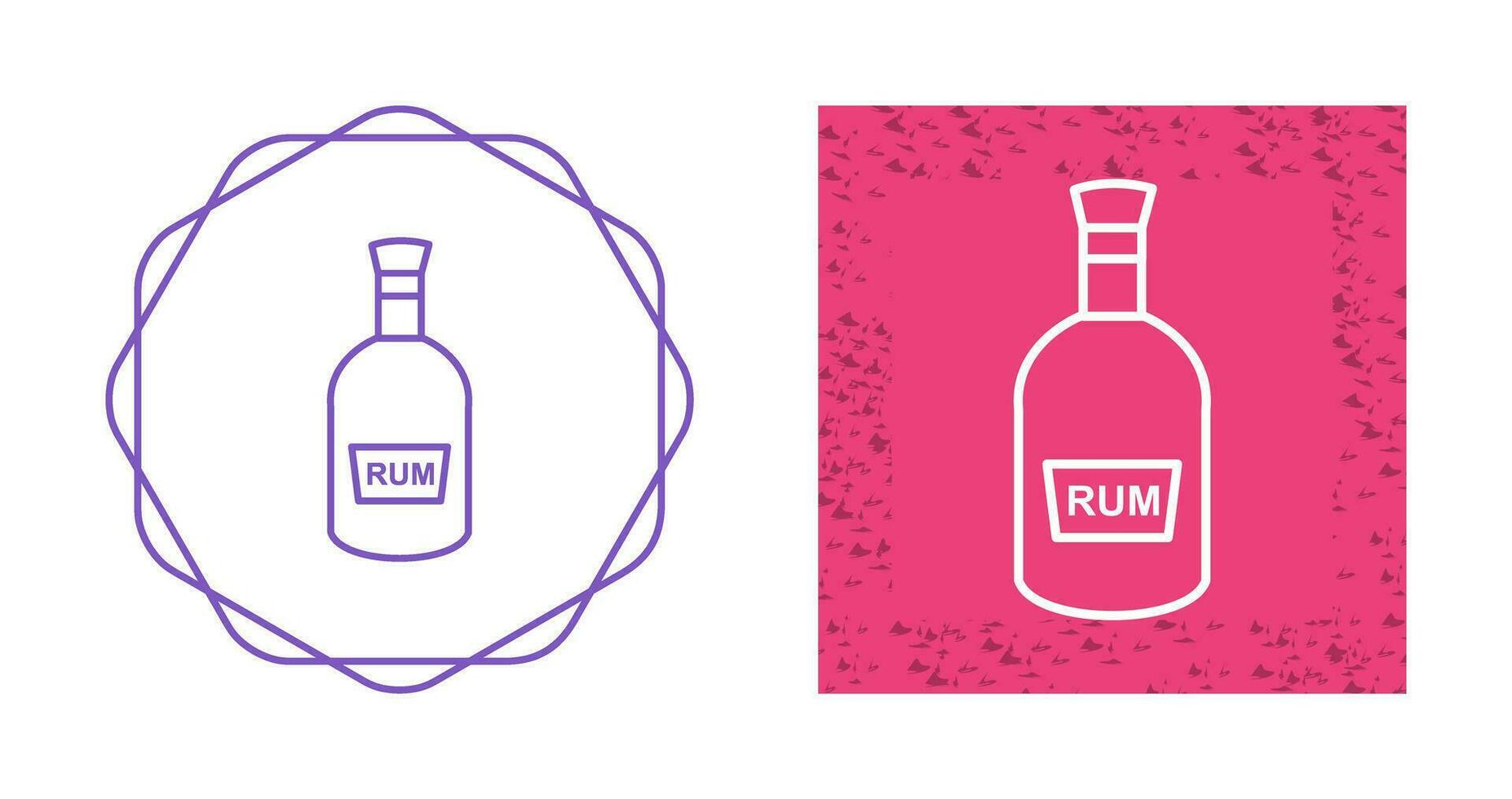 Bottle of Rum Vector Icon