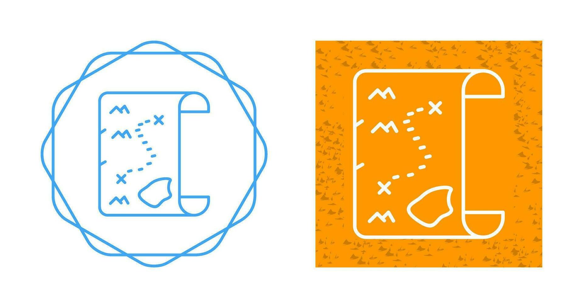 Pirate Map Vector Icon
