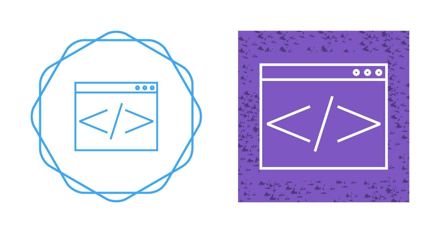 icono de vector de codificación html