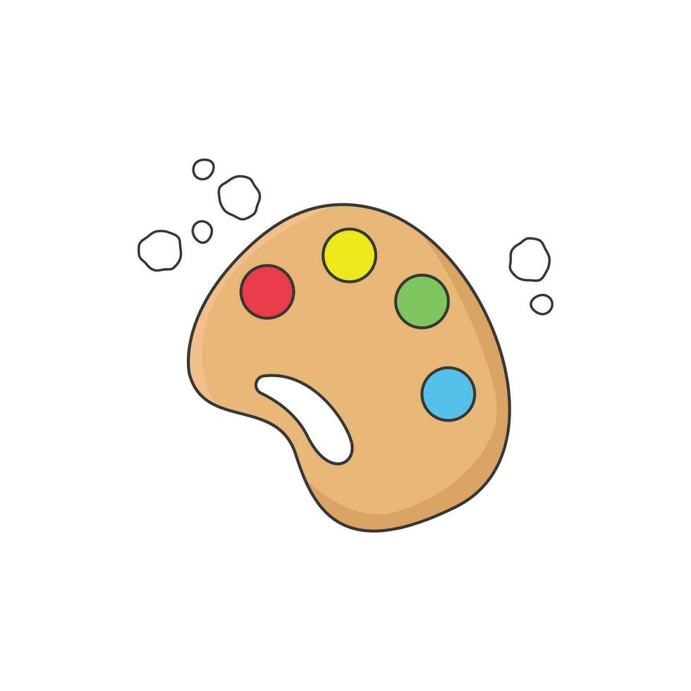 Pallet paint icon vector design flat style
