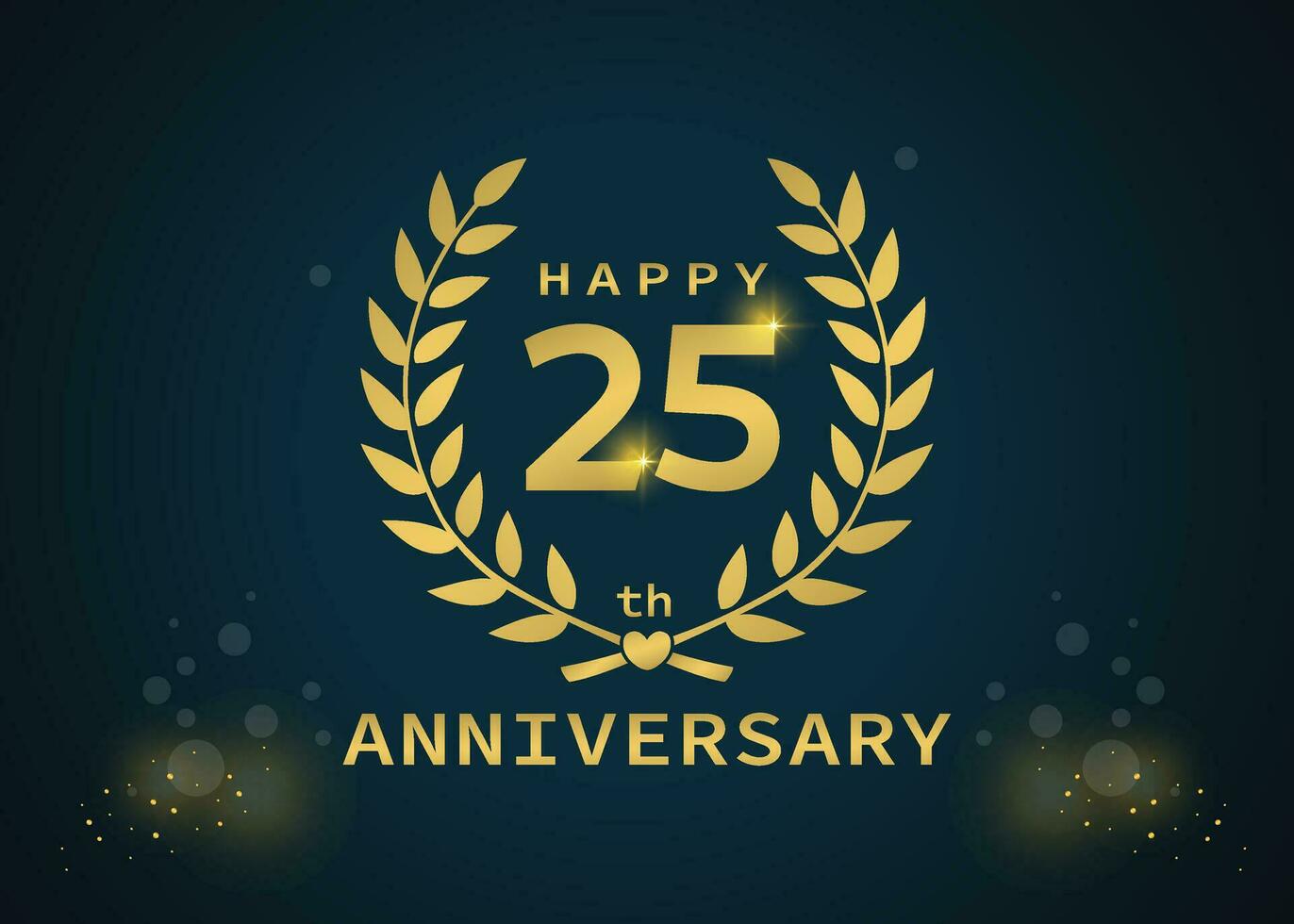 20th year's Happy Anniversary vector