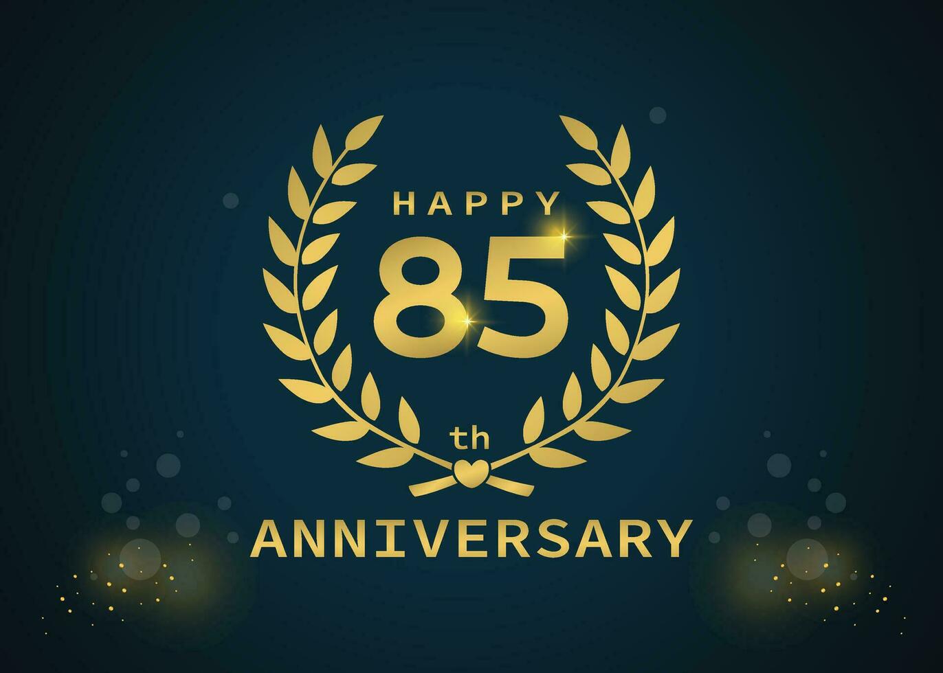 20th year's Happy Anniversary vector