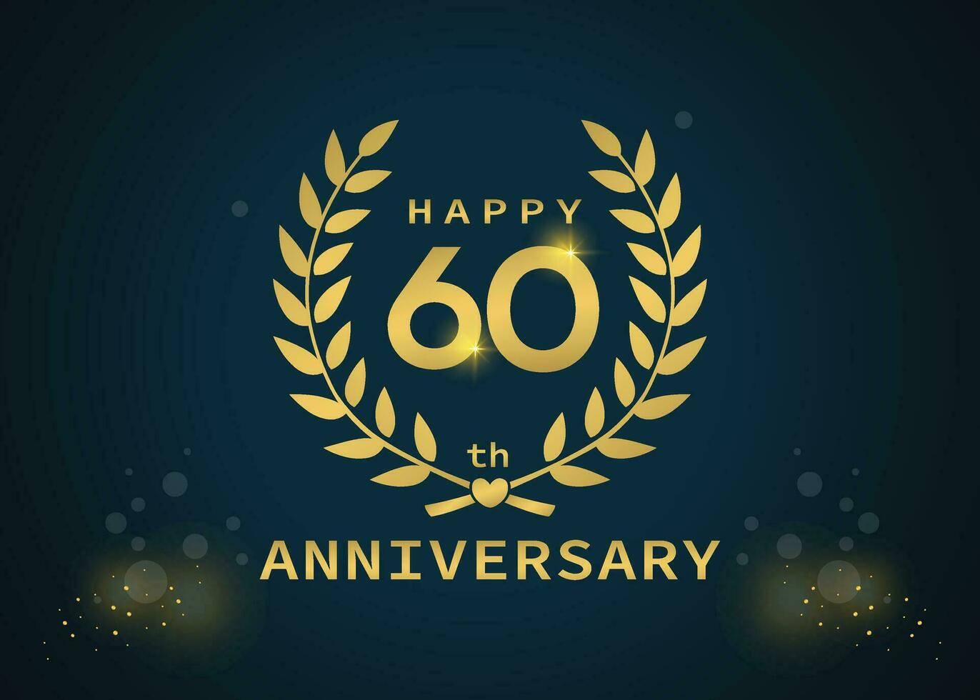 20th year's Happy Anniversary vector