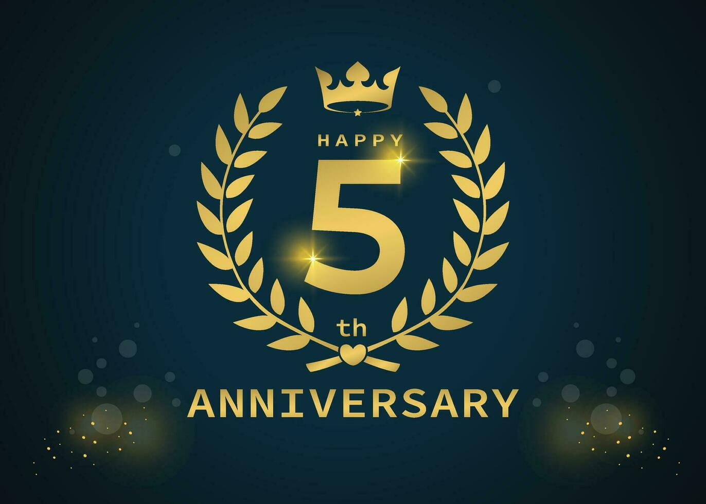 20th year's Happy Anniversary vector