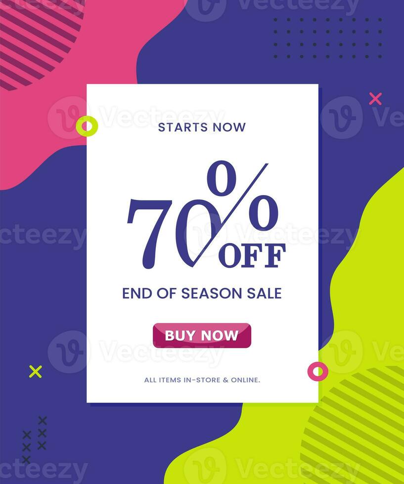 Sale banner template design for online shopping, discount, special offer, vector illustration photo