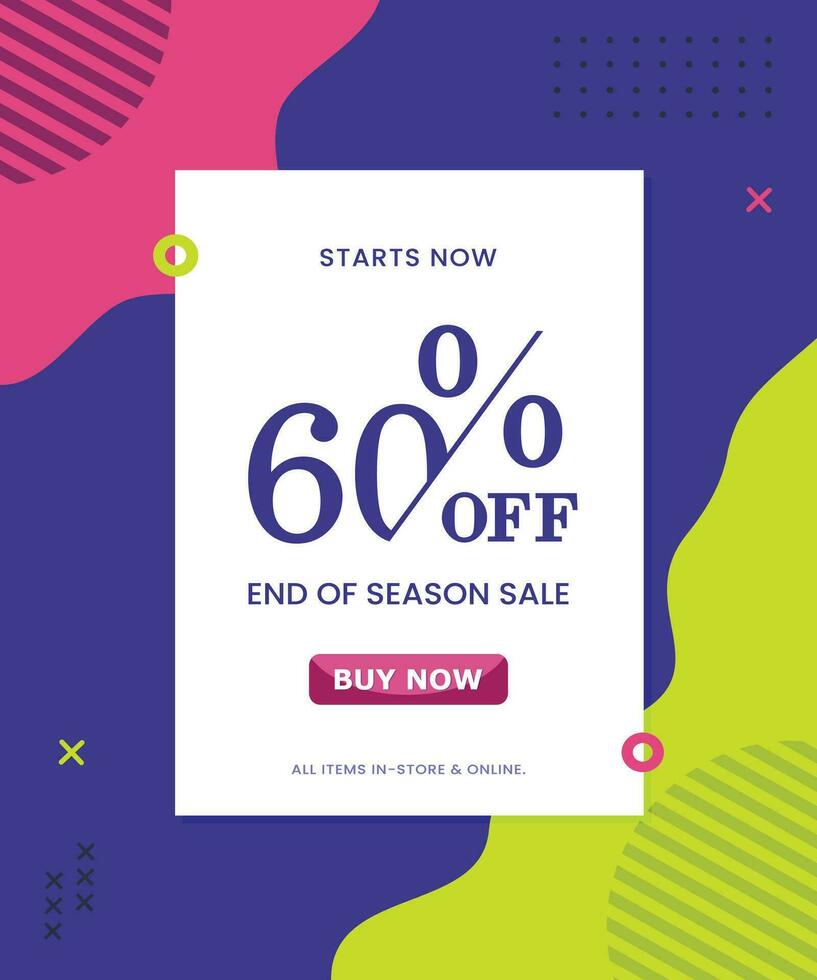 Sale banner template design for online shopping, discount, special offer, vector illustration