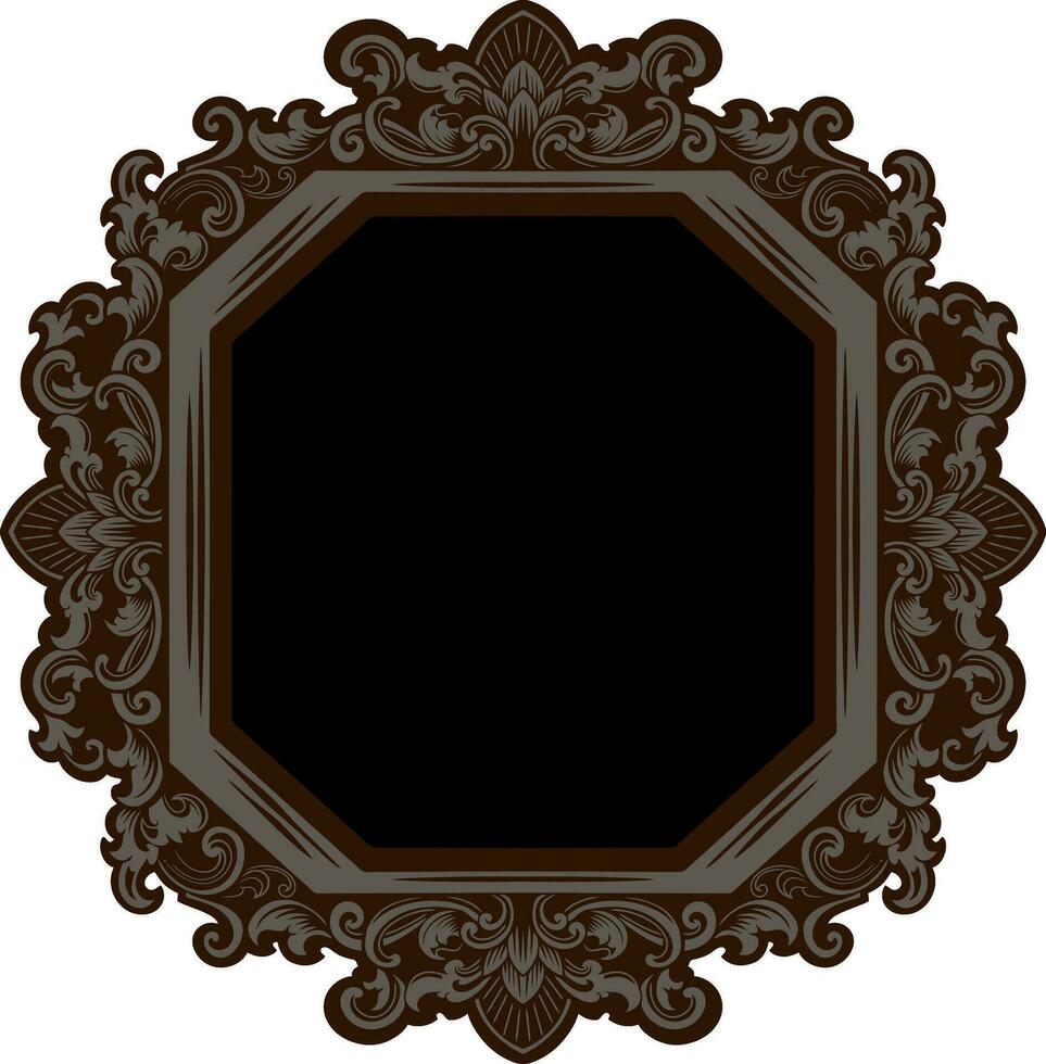 Luxury Frame Ornament Wedding Decoration vector