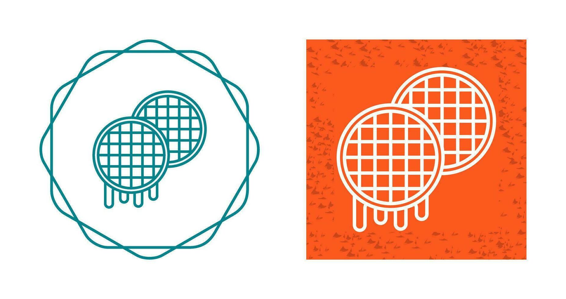Waffle Vector Icon