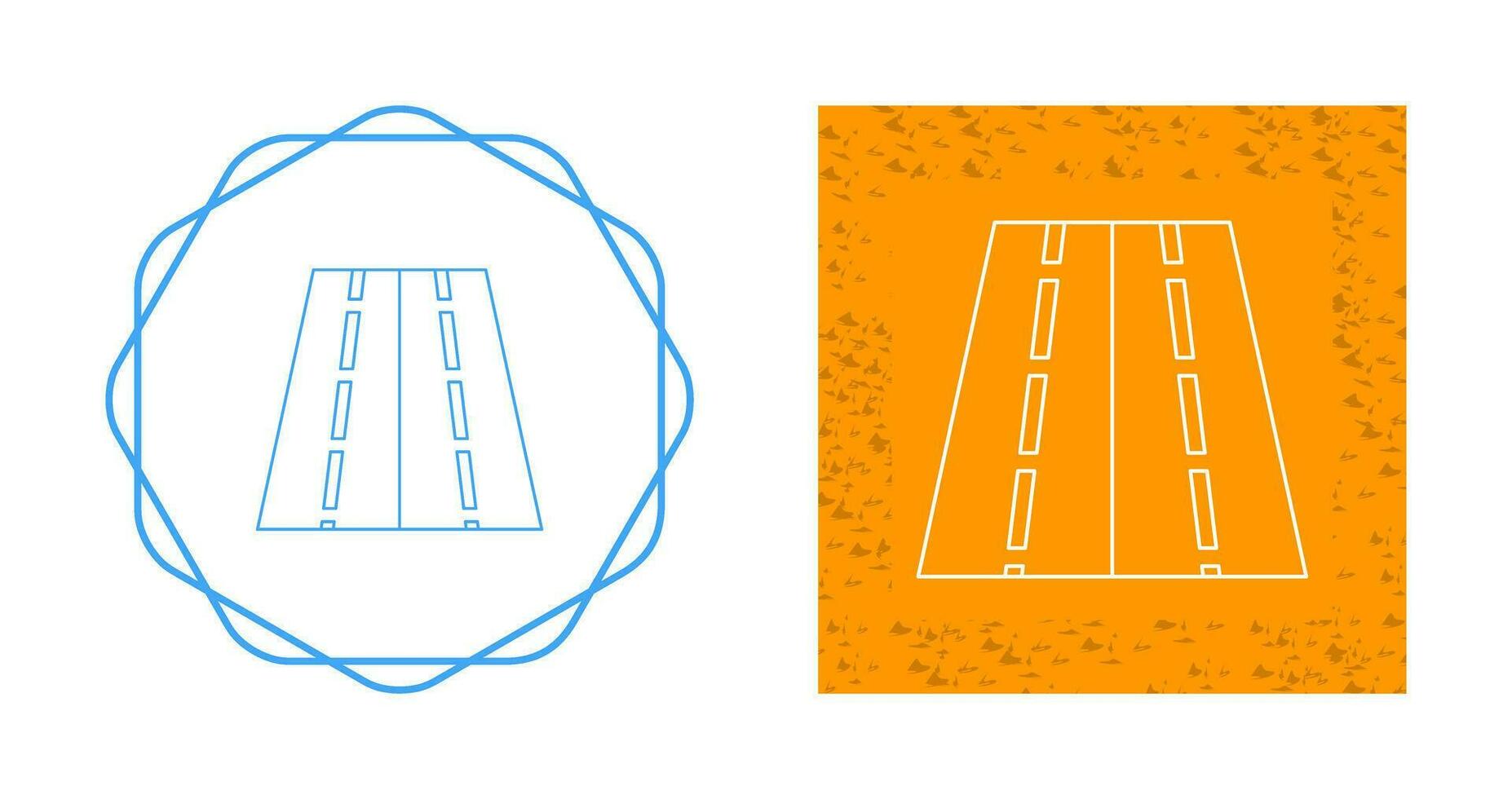 Two Way Road Vector Icon