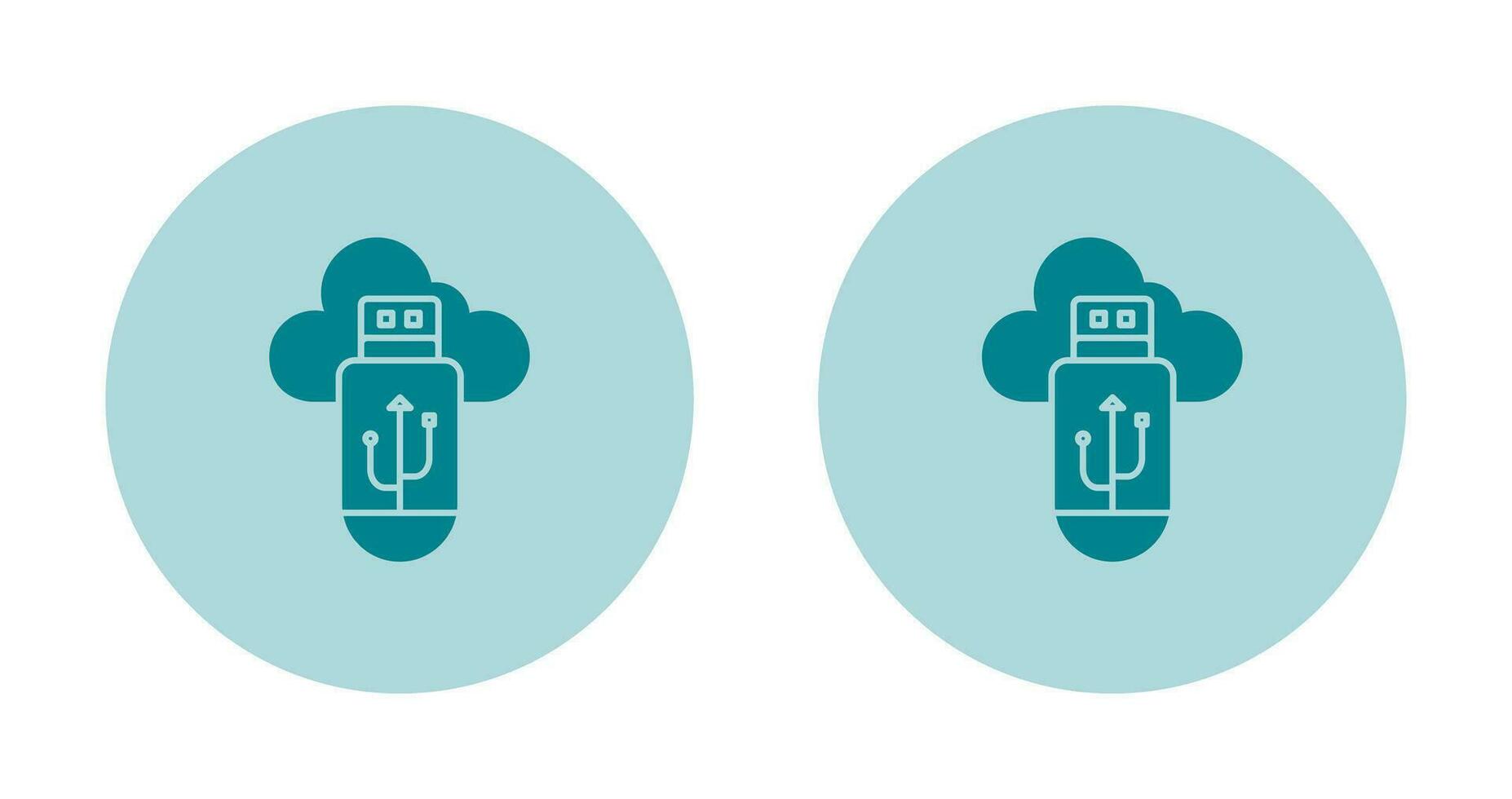 Usb Cloud Vector Icon