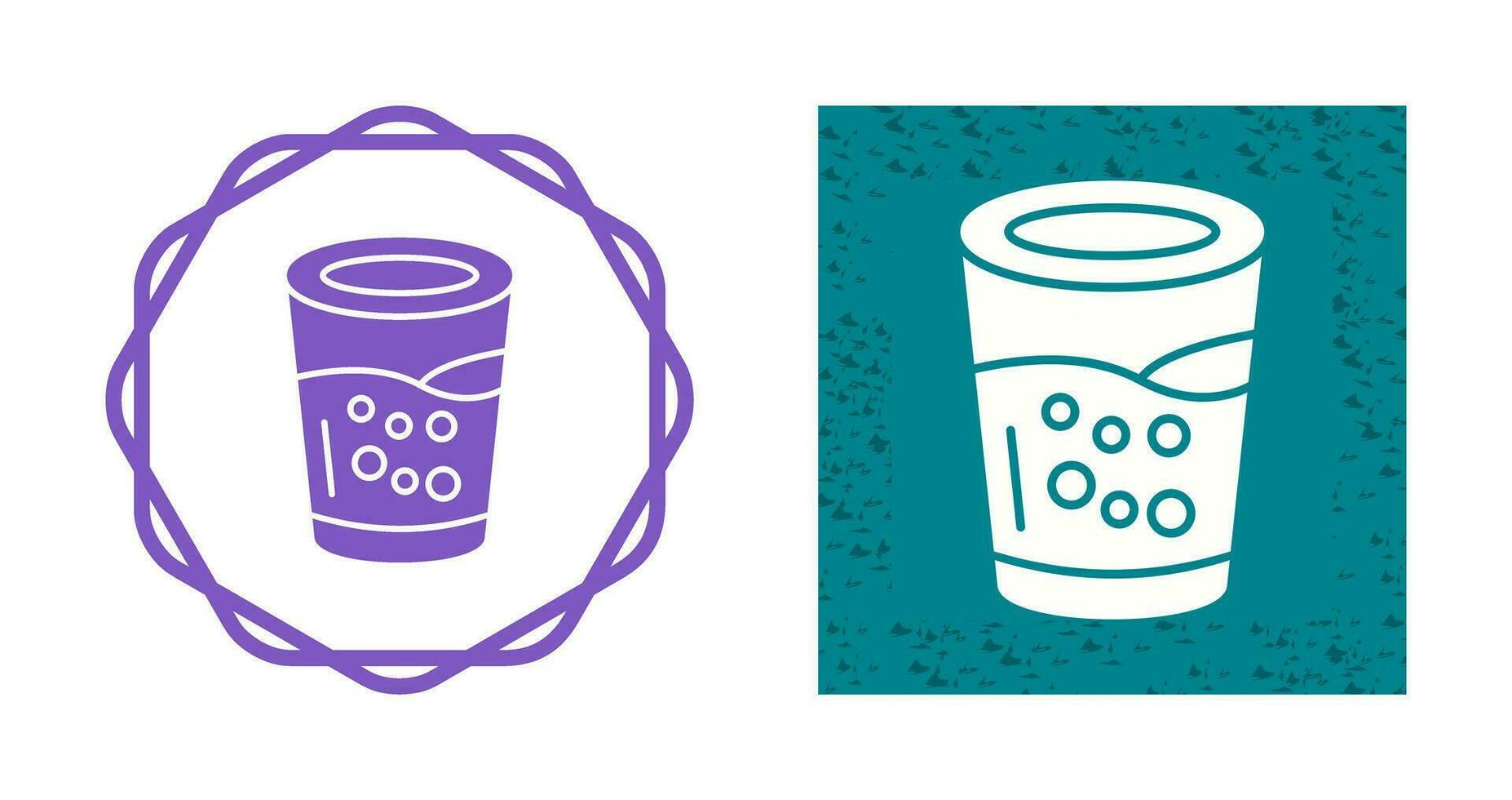 icono de vector de vaso de agua