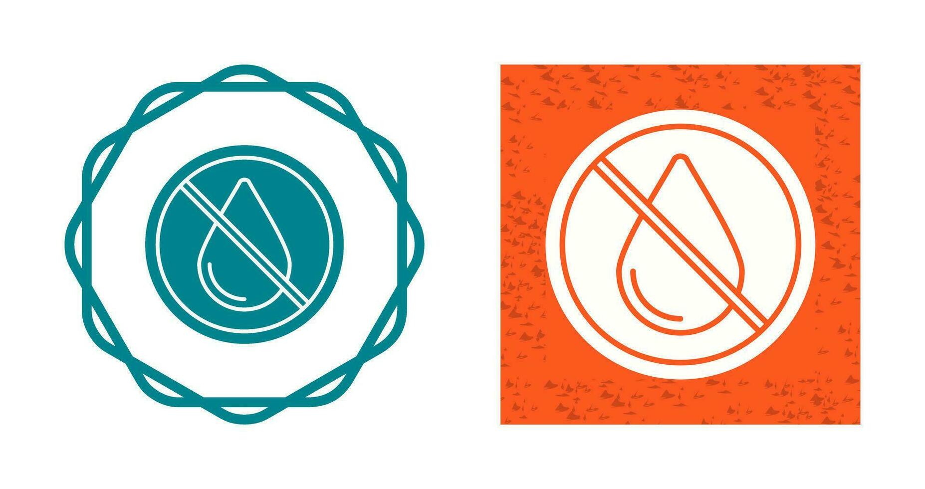 No Water Vector Icon