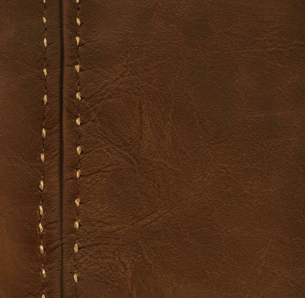 fondo de textura de cuero marrón foto