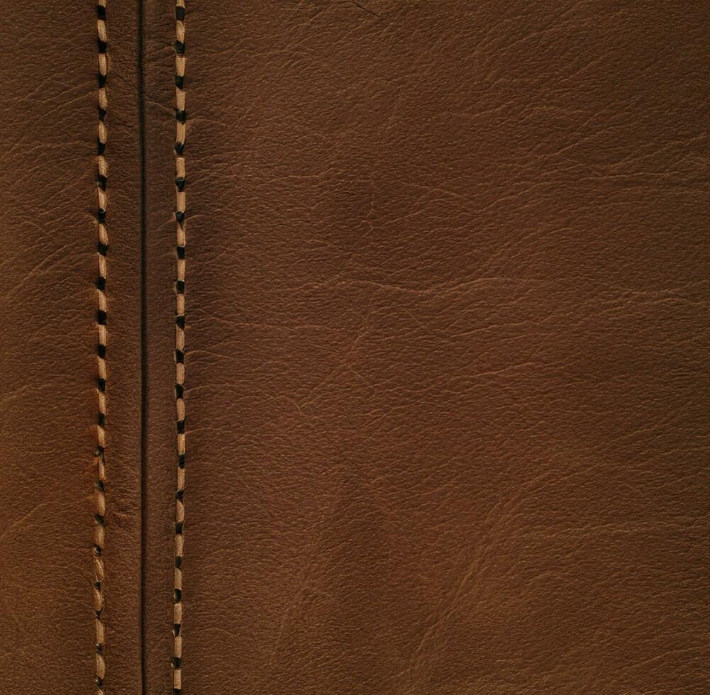 fondo de textura de cuero marrón foto