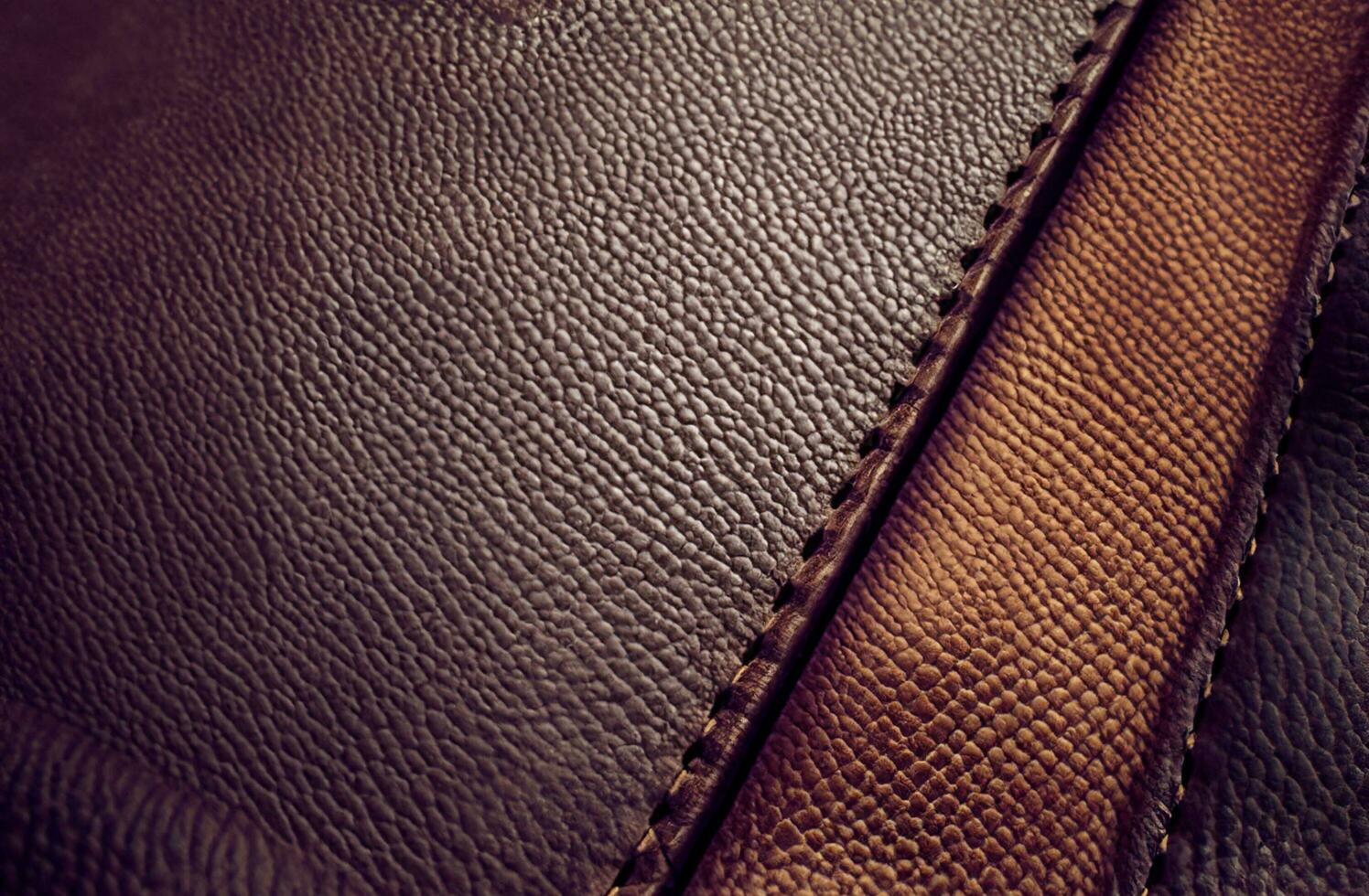 Brown leather texture background photo