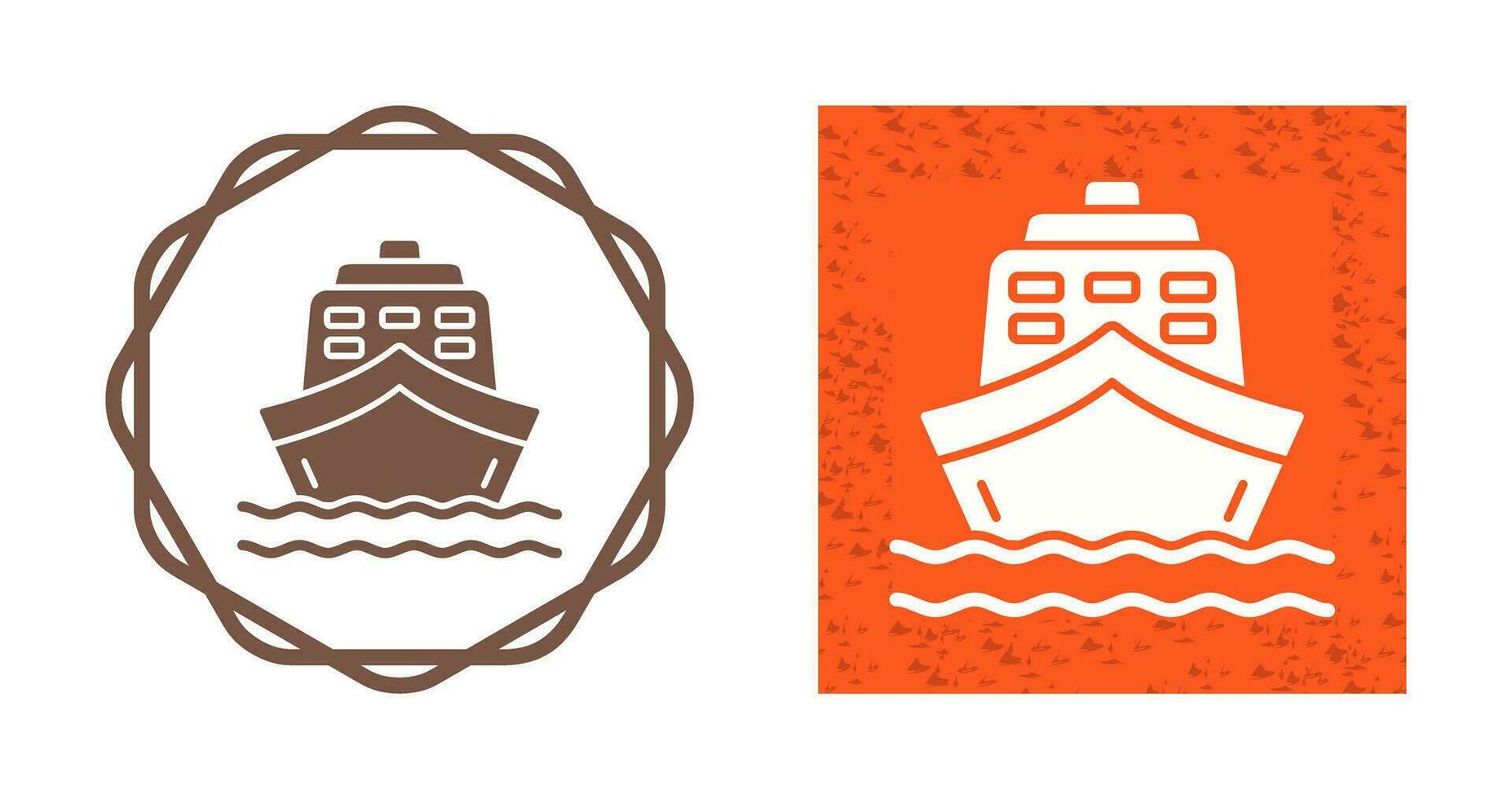 icono de vector de barco