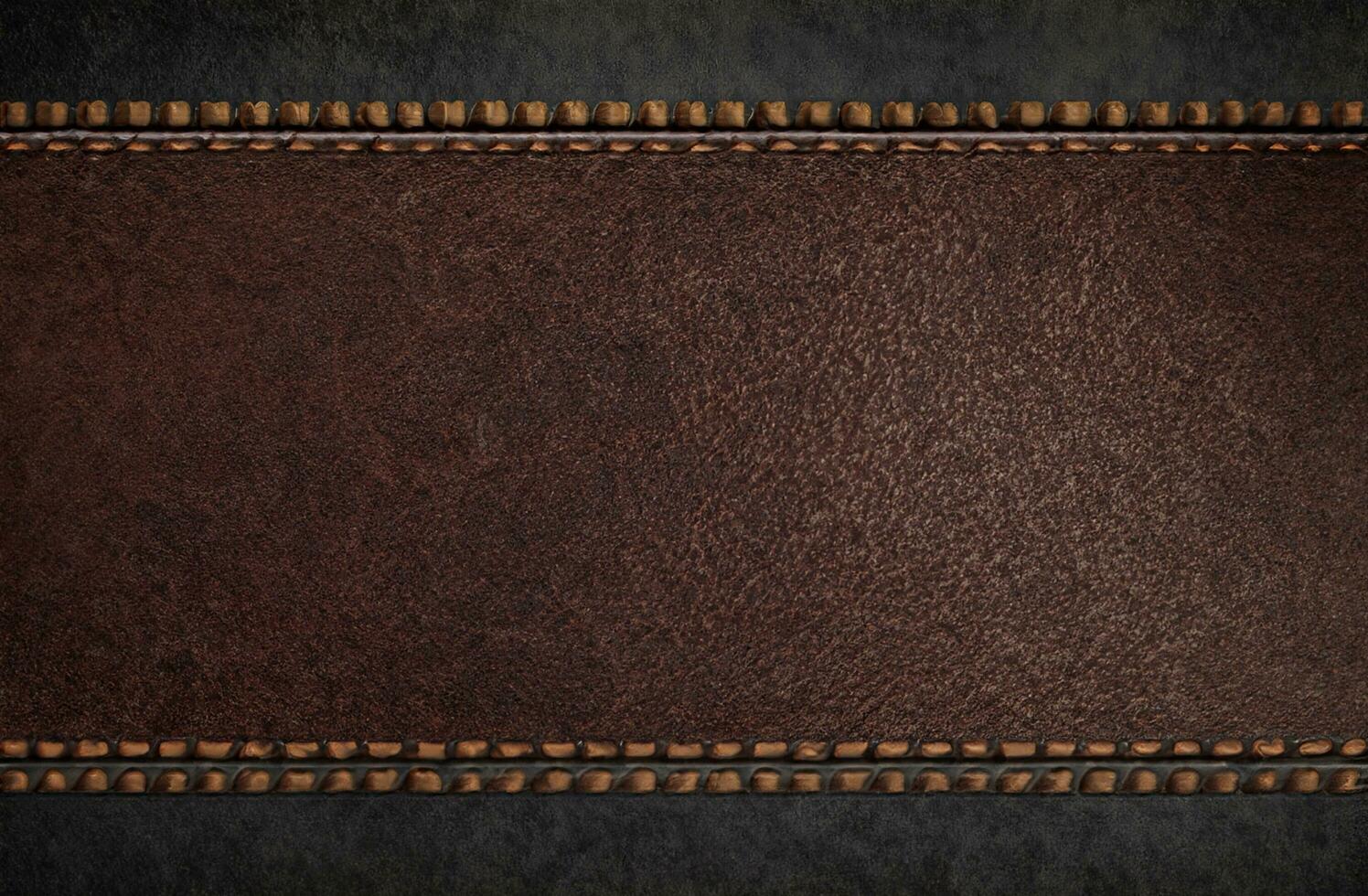 Brown leather texture background photo