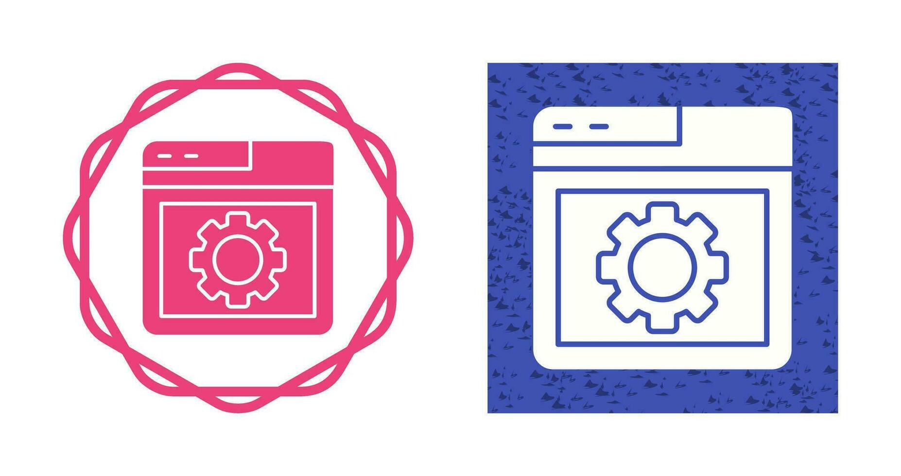 Browser Setting Vector Icon