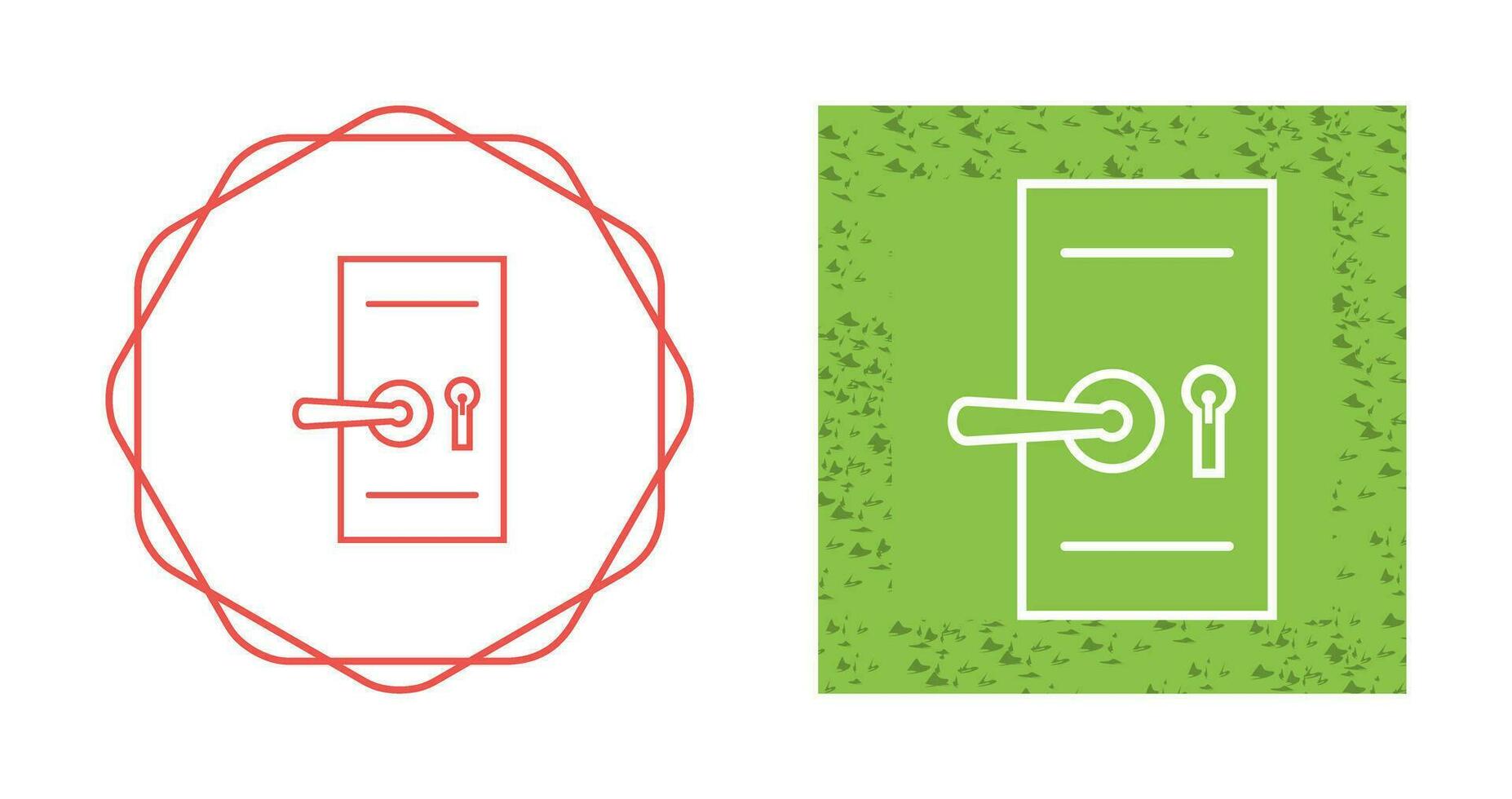 Door Security Lock Vector Icon