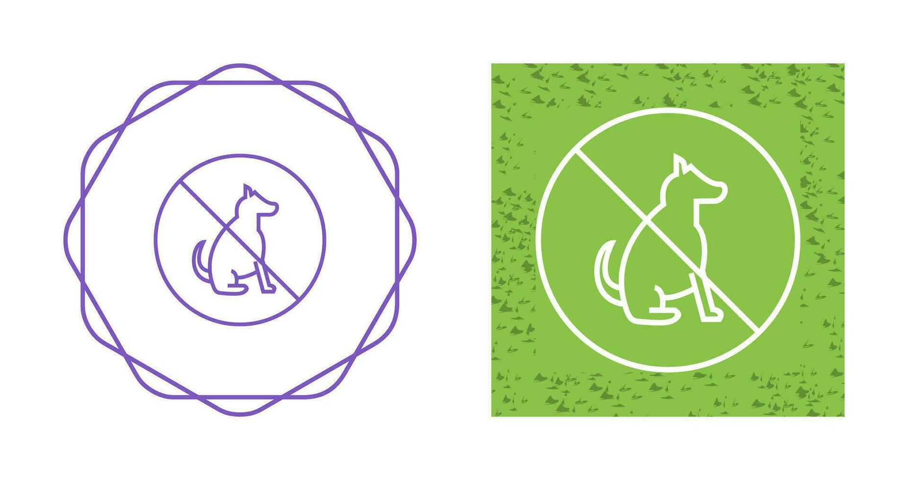 No Pet SIgn Vector Icon
