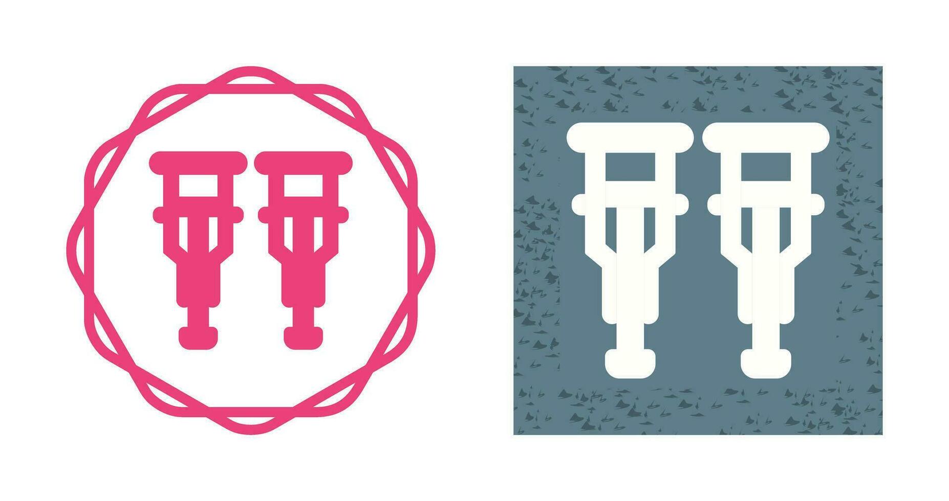 Crutches Vector Icon