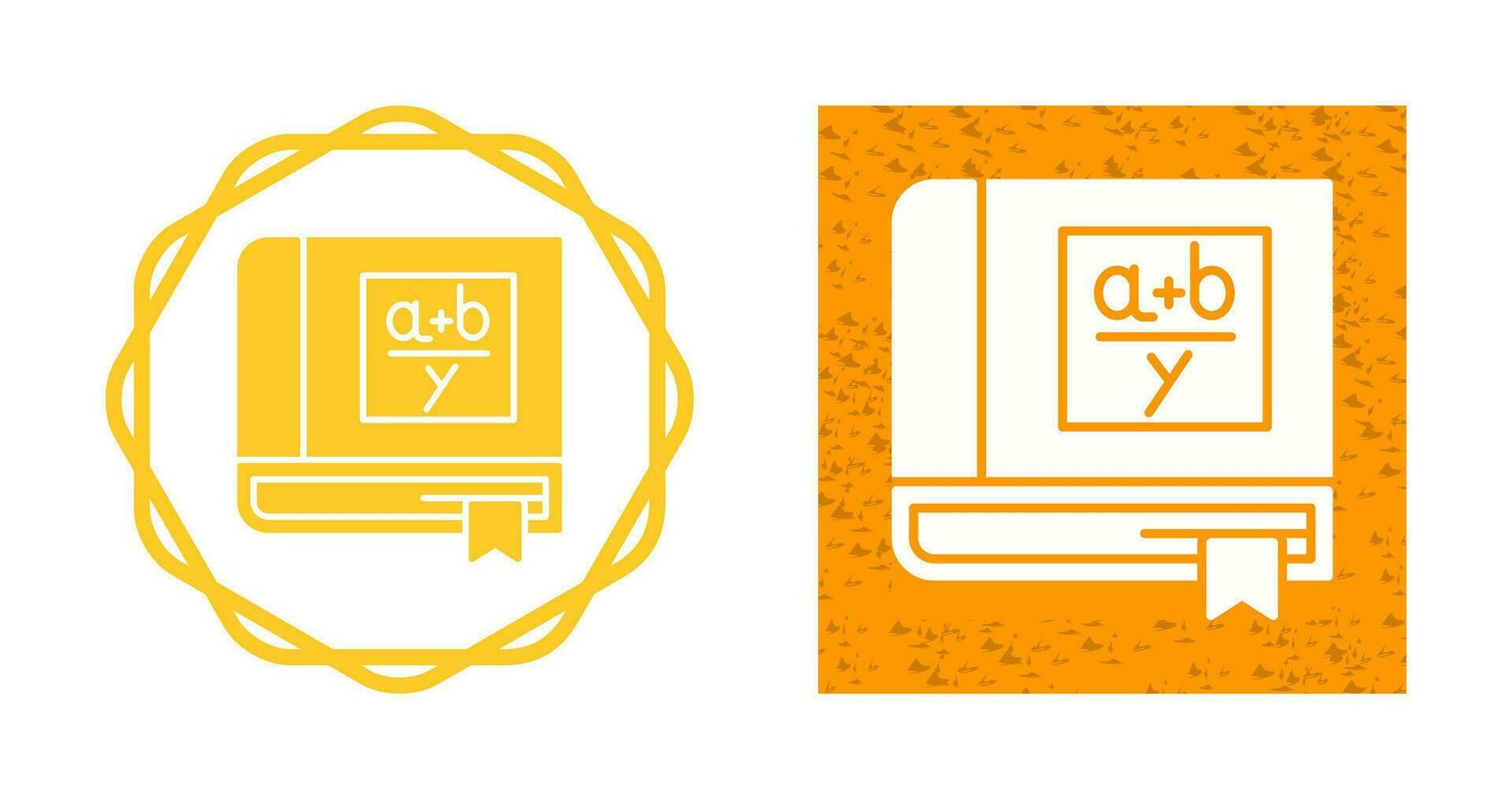 Algebra Book Vector Icon
