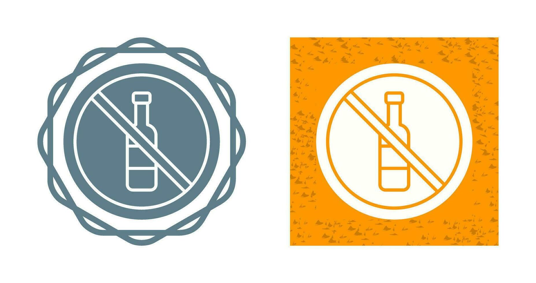 No Alcohol Vector Icon