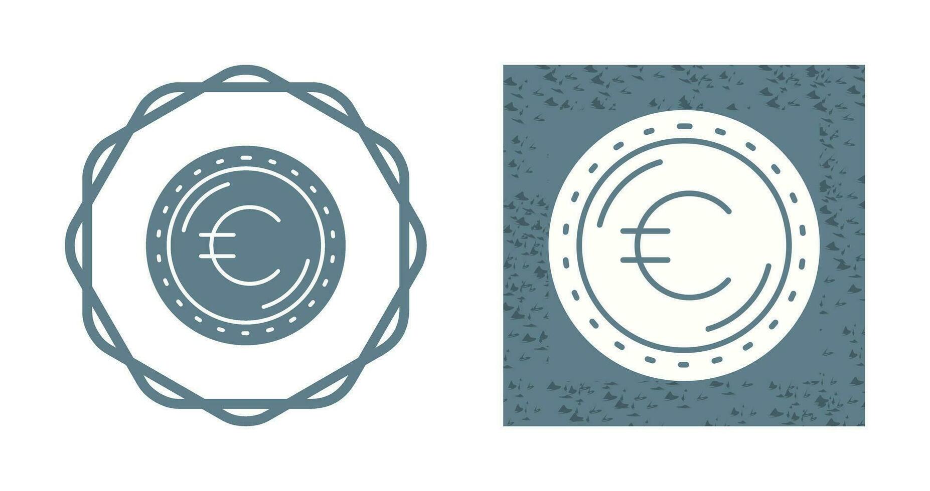 icono de vector de moneda euro