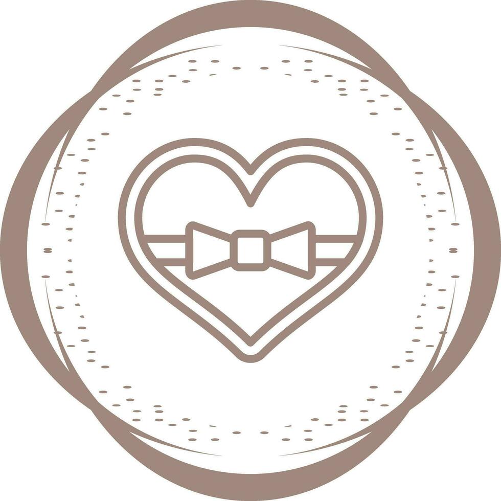 corazón conformado chocolates vector icono